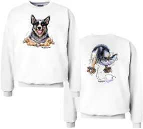 Australian Cattle Dog - Coming and Going - Sweatshirt (Double Sided)