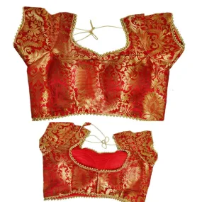 Brocade blouses in assorted colors