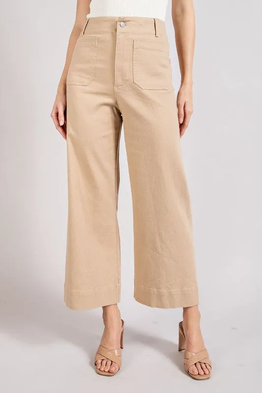 eesome Soft Washed Wide Leg Pants