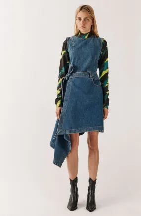 House of Holland Folded Denim Dress